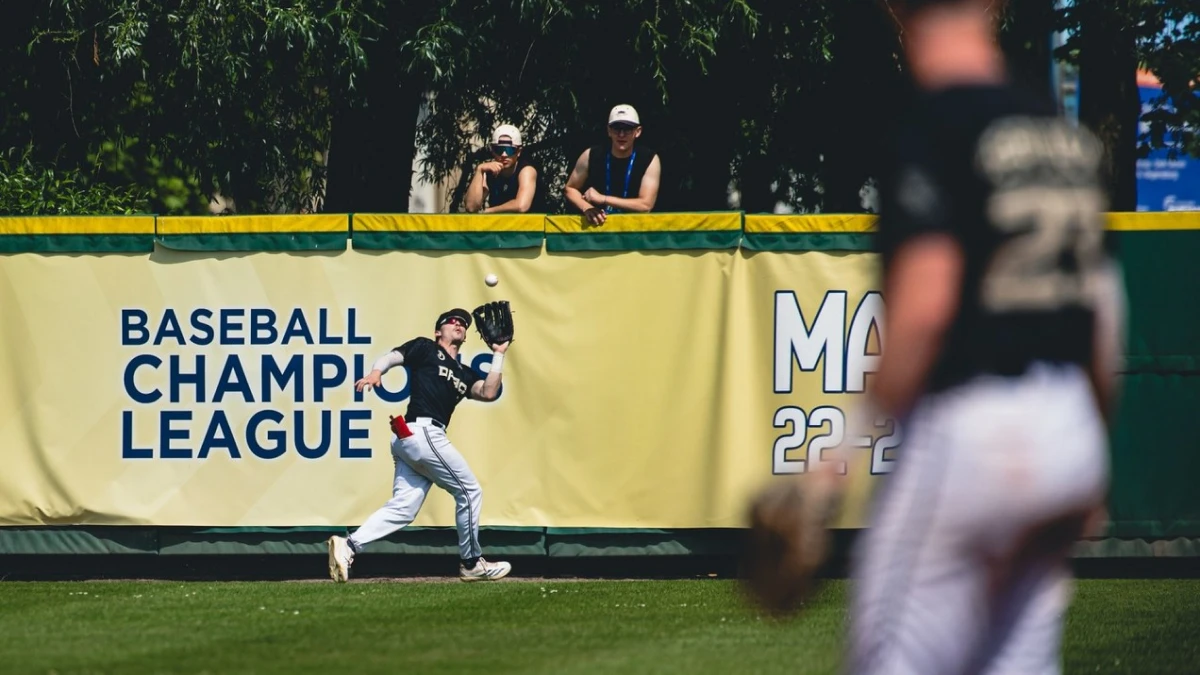 Daan Verpaalen kwam net te kort voor een homerun, tot twee keer toe.